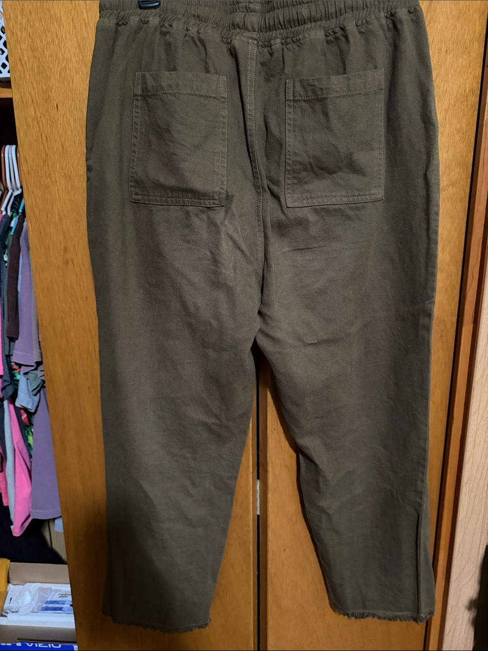 Thread & Supply Olive Drawstring pants - Picture 3 of 3